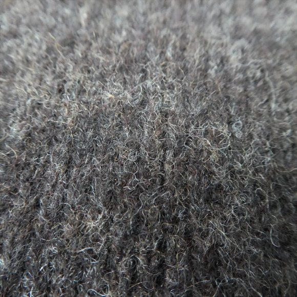 Eskandar Merino Wool Blend Poncho Crossover Sweater Charcoal Gray Handloomed XL - Picture 7 of 9